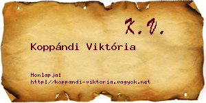 Koppándi Viktória névjegykártya